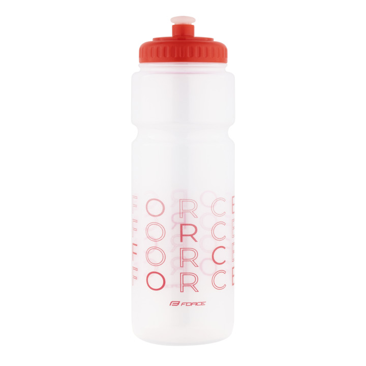 Bidon Force ENJOY 750ml, transparent-rosu