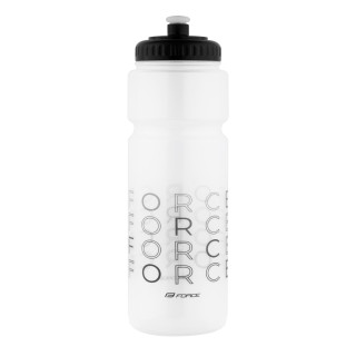 Bidon Force ENJOY 750ml, transparent-negru