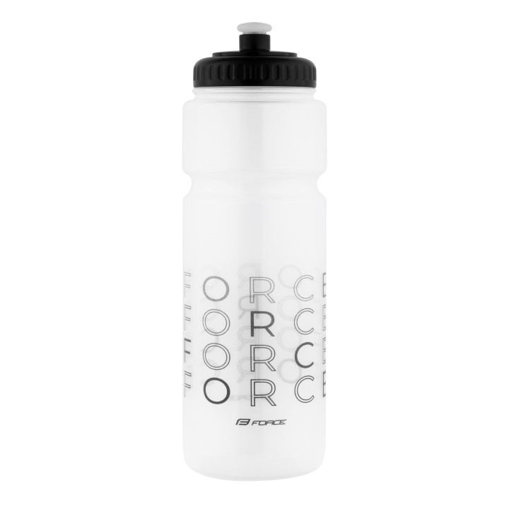 Bidon Force ENJOY 750ml, transparent-negru