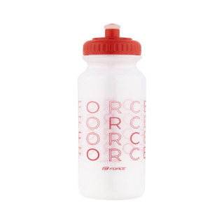 Bidon Force ENJOY 500ml, transparent-rosu