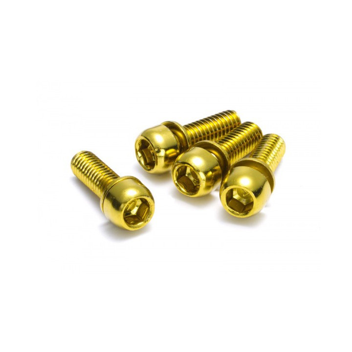 Set 4 suruburi otel Reverse pentru etrier aurii