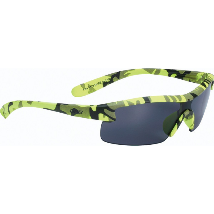 Ochelari soare copii BBB BSG-54 Camuflaj Mat/Galben Neon