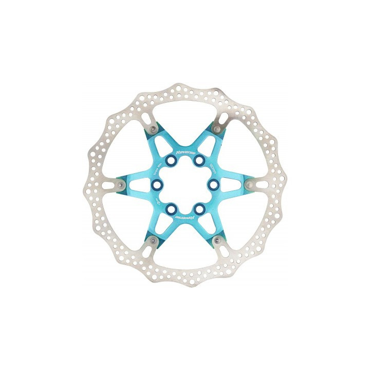 Disc frana Reverse Discrotor 160mm aluminiu/otel albastru deschis