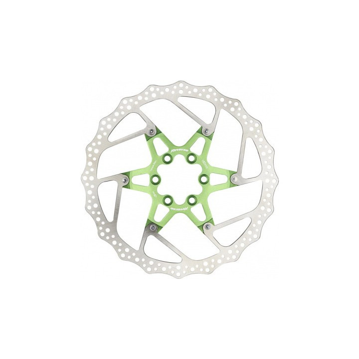 Disc frana Reverse Discrotor 180mm aluminiu/otel verde deschis