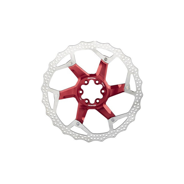 Disc frana Reverse Discrotor 203mm aluminiu/otel rosu