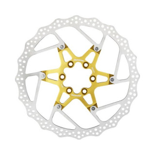 Disc frana Reverse Discrotor 180mm aluminiu/otel auriu