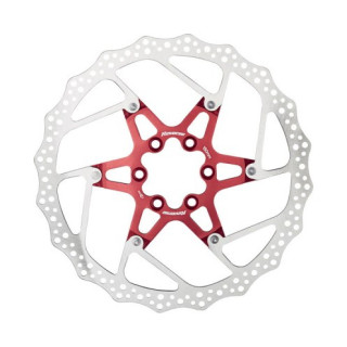 Disc frana Reverse Discrotor 180mm aluminiu/otel rosu