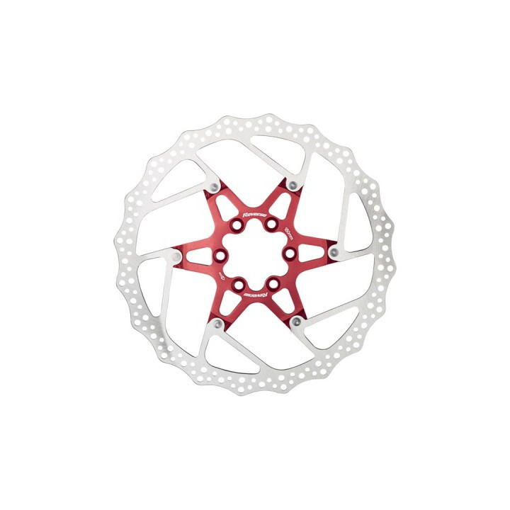 Disc frana Reverse Discrotor 180mm aluminiu/otel rosu