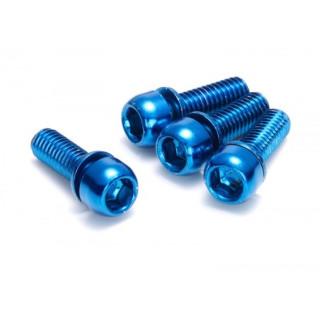 Set 4 suruburi otel Reverse pentru etrier albastre