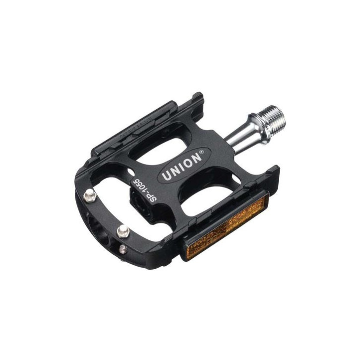 Pedale Union Aluminiu Extrudat+CNC Ax Cr-Mo Rulmenti Negru
