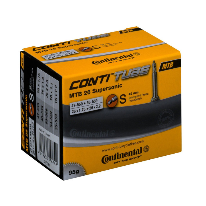 Camera Continental MTB 26 Supersonic 47/55-559 26x1.75-2.2 S42