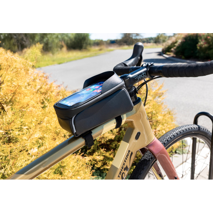 Borseta cadru Force Clash cu compartiment telefon neagra