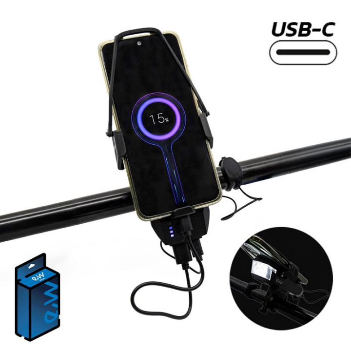 Suport telefon EWS009 cu baterie externa si lumina