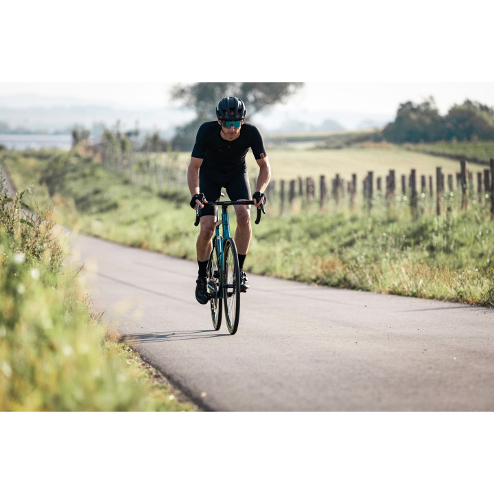 Ochelari Force Epic negri lentile blue/mirror