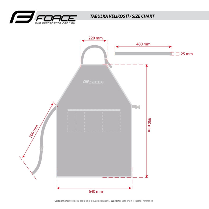 Sort pentru service Force, albastru