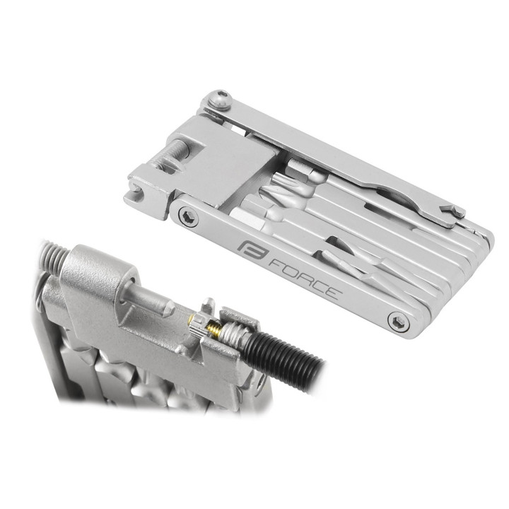 Set scule Force 12 functii cu cheie lant