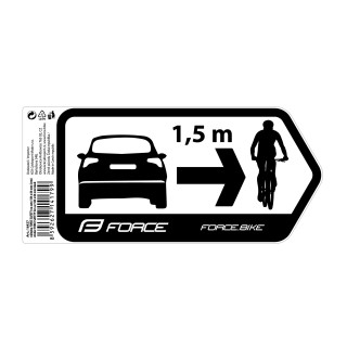 Sticker Force Safety pentru masina 184 x 84 mm negru