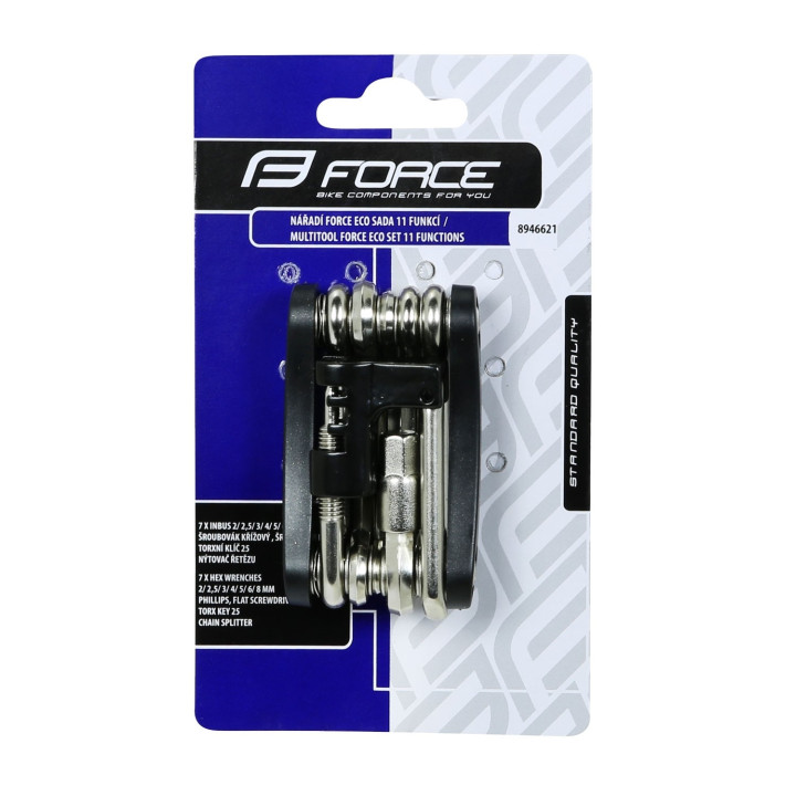 Set scule Force Eco 11 functii cu cheie lant
