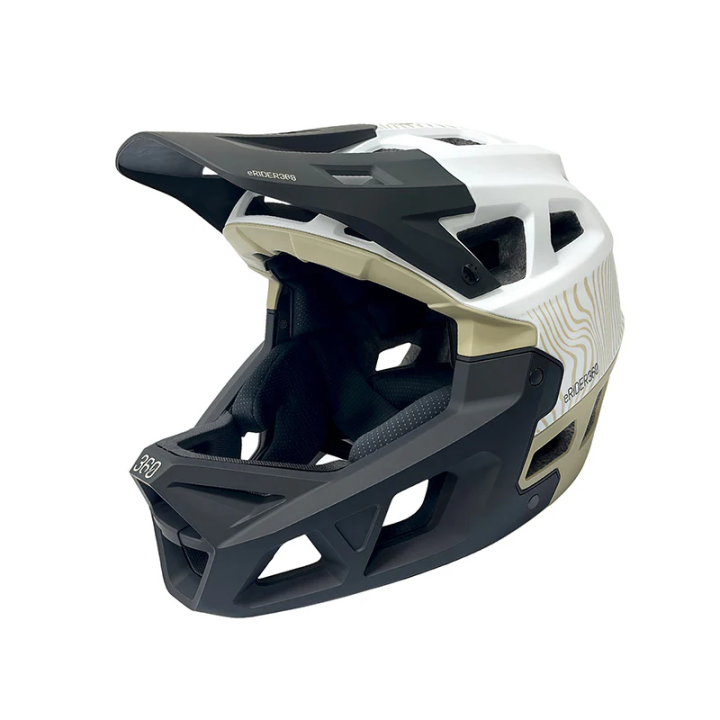 Casca full-face Integra Sport white - Military Green L (59-61 cm)