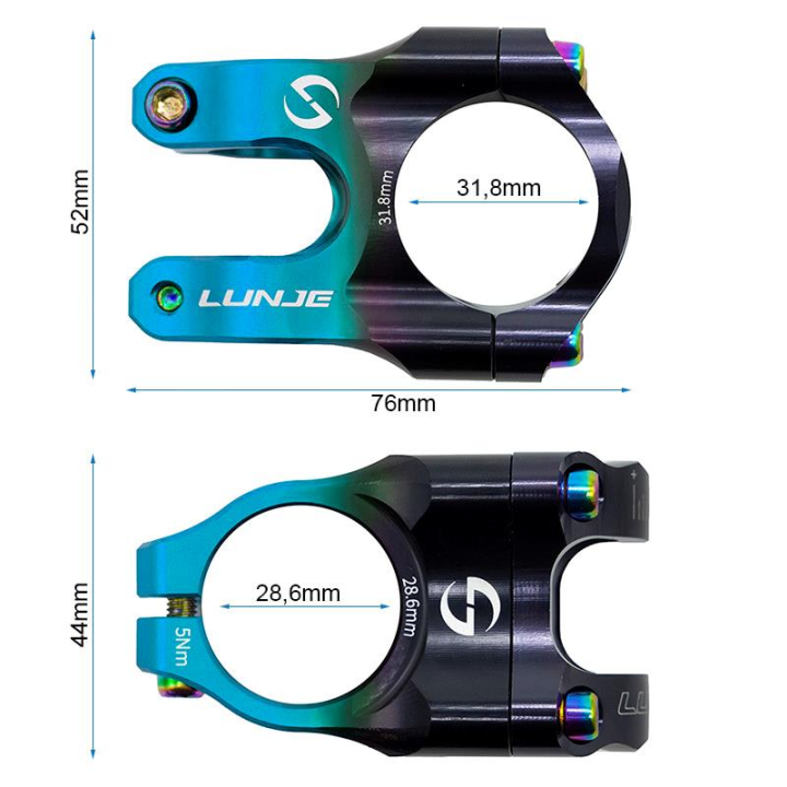 Pipa EWPM-003 31.8mm negru/albastru