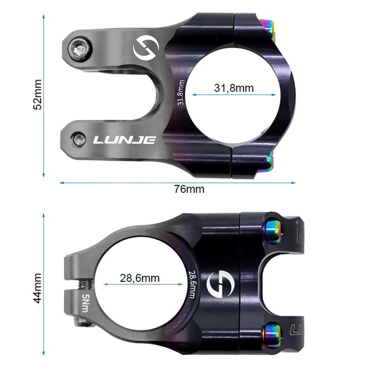 Pipa EWPM-003 31.8mm negru/gri