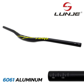 Ghidon 780mm cu rise 25mm negru-verde