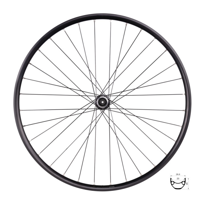 Roata spate Force XC Basic Disc 28 622x23 32H cu butuc Shimano TX505