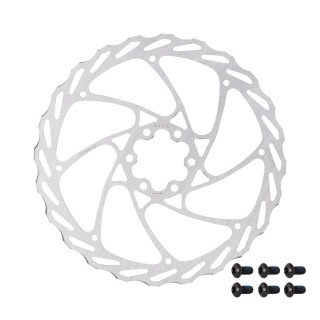 Disc Frana Force-4 180mm 6 gauri argintiu