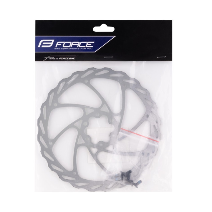 Disc Frana Force-4 180mm 6 gauri argintiu