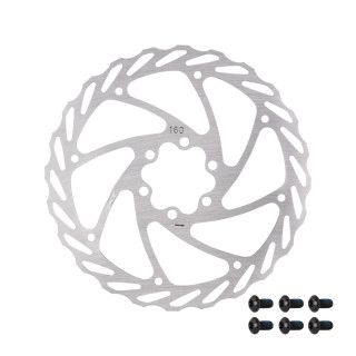 Disc Frana Force-4 160mm 6 gauri argintiu