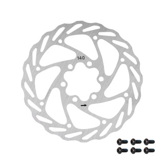 Disc Frana Force-4 140mm 6 gauri argintiu