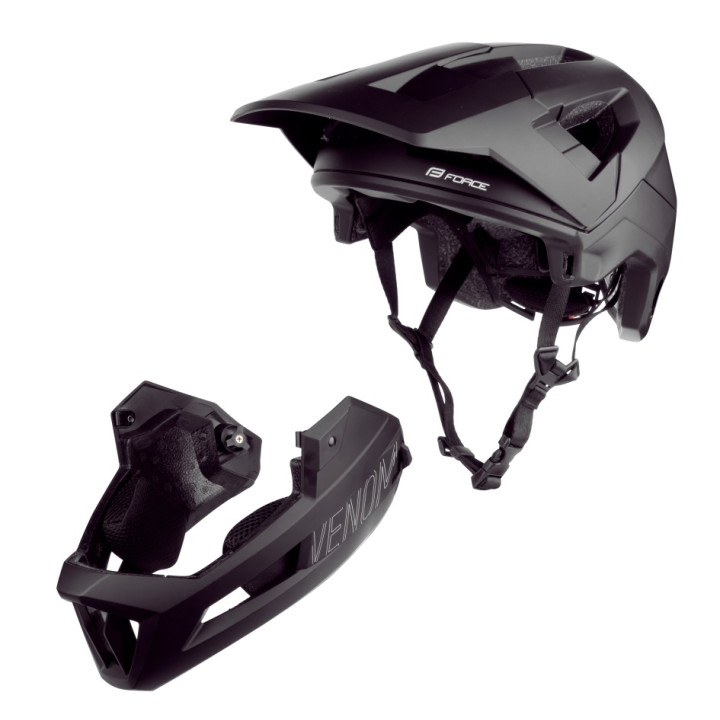Casca Force Venom Downhill Black L-XL (57-61 cm)