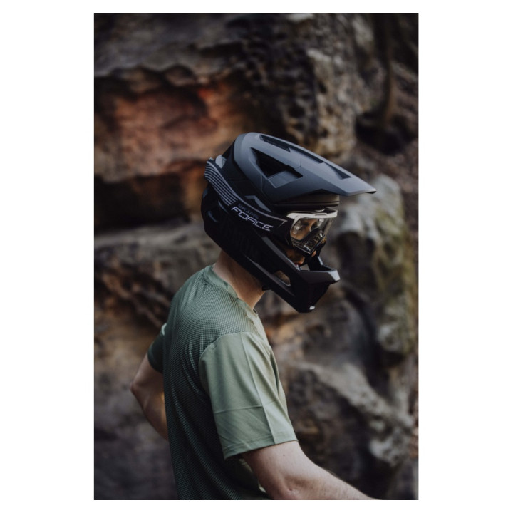 Casca Force Venom Downhill Black L-XL (57-61 cm)