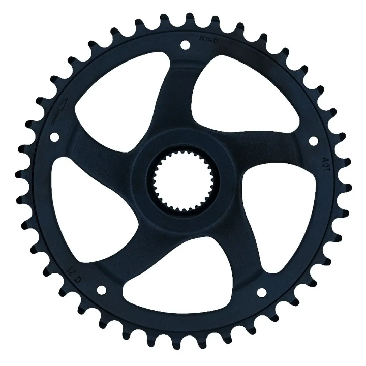 Placa pedalier KMC Bosch Gen 4 Super Narrow 52,0mm 40T Neagra