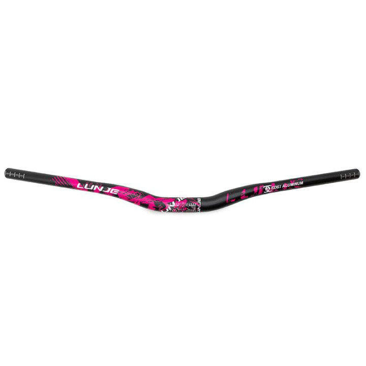 Ghidon 720mm cu rise 25mm negru/roz