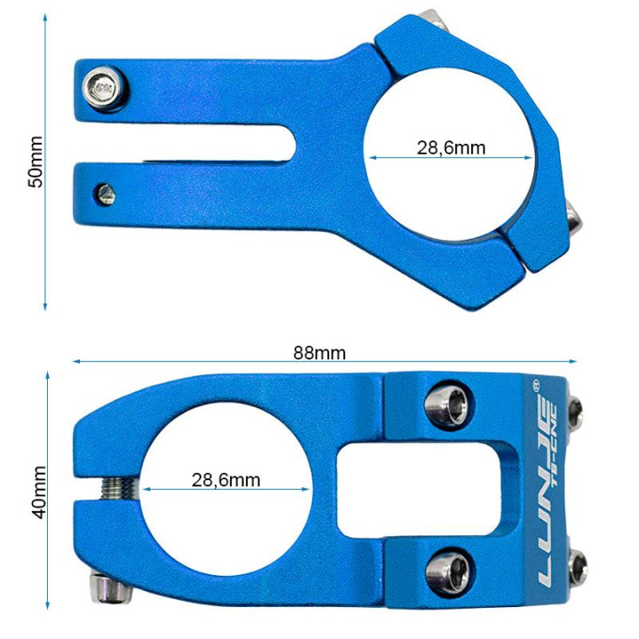 Pipa EWPM-001 31.8mm albastra
