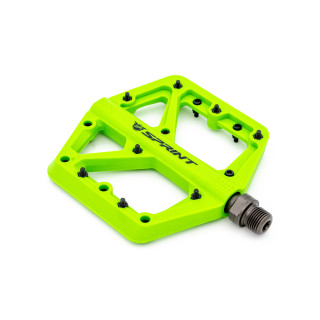 Pedale Sprint Policarbonat cu rulmenti, verde neon