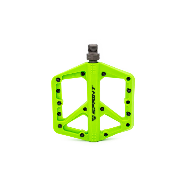 Pedale Sprint Policarbonat cu rulmenti, verde neon