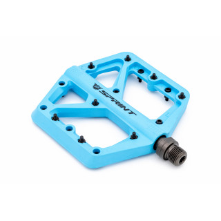 Pedale Sprint Policarbonat cu rulmenti, albastre