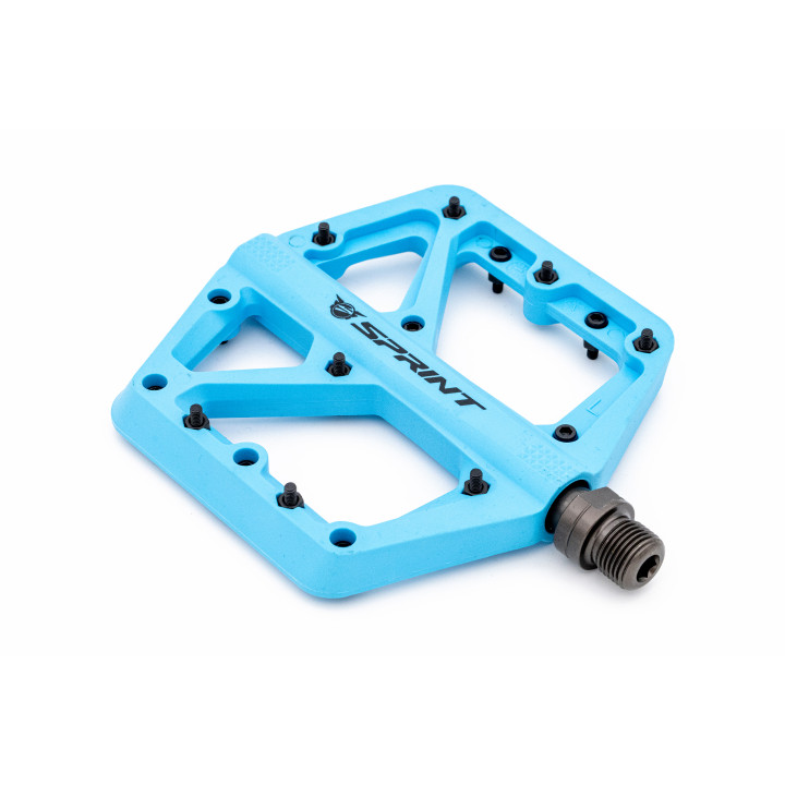 Pedale Sprint Policarbonat cu rulmenti, albastre
