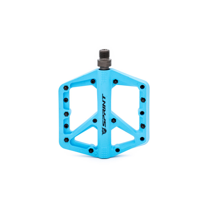 Pedale Sprint Policarbonat cu rulmenti, albastre