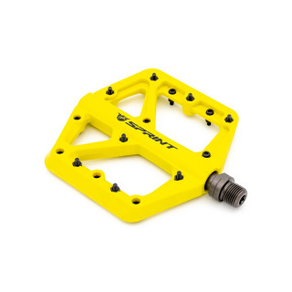 Pedale Sprint Policarbonat cu rulmenti, galbene