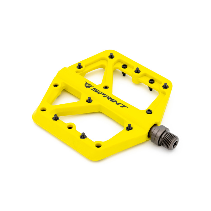 Pedale Sprint Policarbonat cu rulmenti, galbene