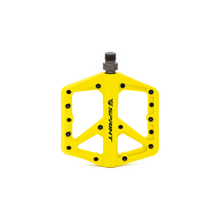 Pedale Sprint Policarbonat cu rulmenti, galbene