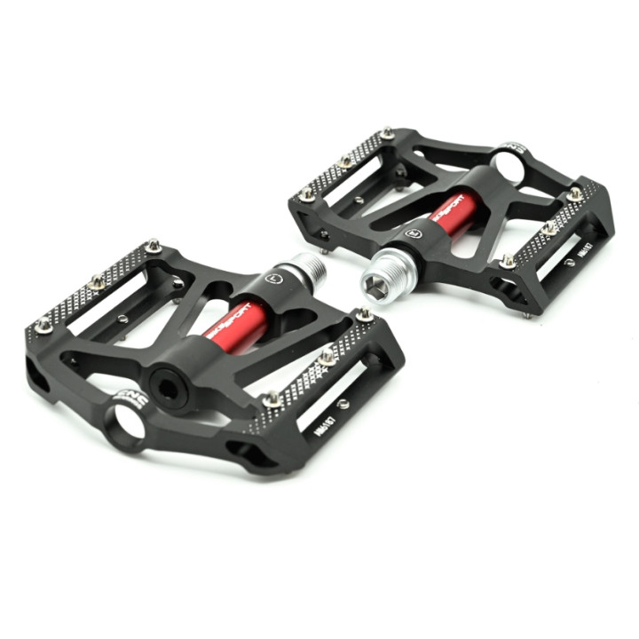 Pedale Bikesport West Biking KP137 Aluminiu CNC cu 3 rulmenti