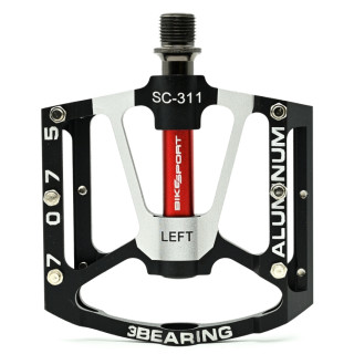 Pedale Bikesport West Biking Aluminiu CNC cu 3 rulmenti