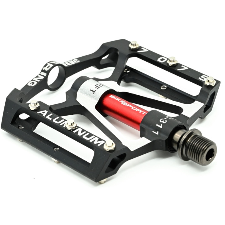 Pedale Bikesport West Biking Aluminiu CNC cu 3 rulmenti