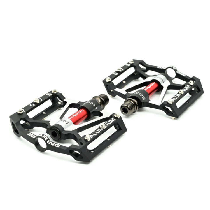 Pedale Bikesport West Biking Aluminiu CNC cu 3 rulmenti