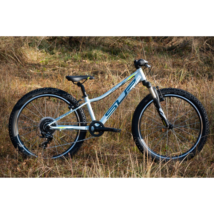 Bicicleta Superior Racer XC 24 Gloss White/Blue/Neon Yellow