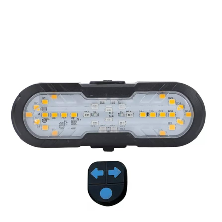 Lumina spate cu semnalizare Fivestars Signal STL-100, telecomanda wireless, avertizare acustica, acumulator 1200 mAh